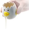 Luococo Cute Egg Separator, Ceramics Vomiting Chicken Egg Yo...