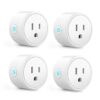 Aoycocr Smart Plug 4 Pack, Bluetooth Wi Fi Smart Outlet For ...