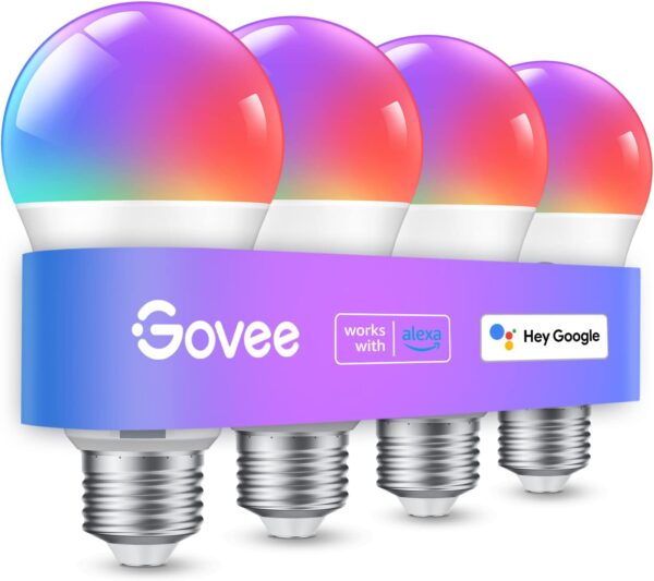 Govee Smart Light Bulbs, Color Changing Light Bulb, Work Wit...