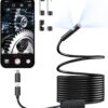 [dual Lens] Endoscope Camera With Light, 1920p Hd Borescope ...