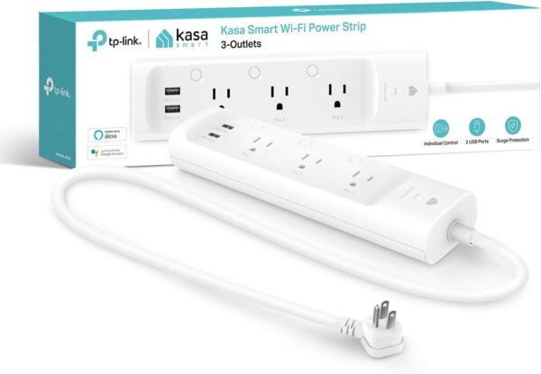 Kasa Smart Plug Power Strip Kp303, Surge Protector With 3