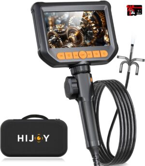 Endoscope Camera With Light, Hijoy Two Way Articulation Bore...