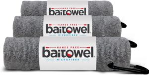 Bait Towel 3 Pack Fishing Towels With Clip, Plush Microfiber...