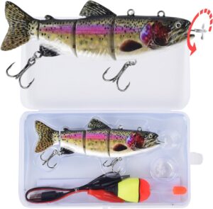 Robotic swimming fishing electric lures 5.12" usb rechargeab...