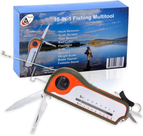 Fisherman Gift Tool Fishing Multitool Hook Remover, Scale ...