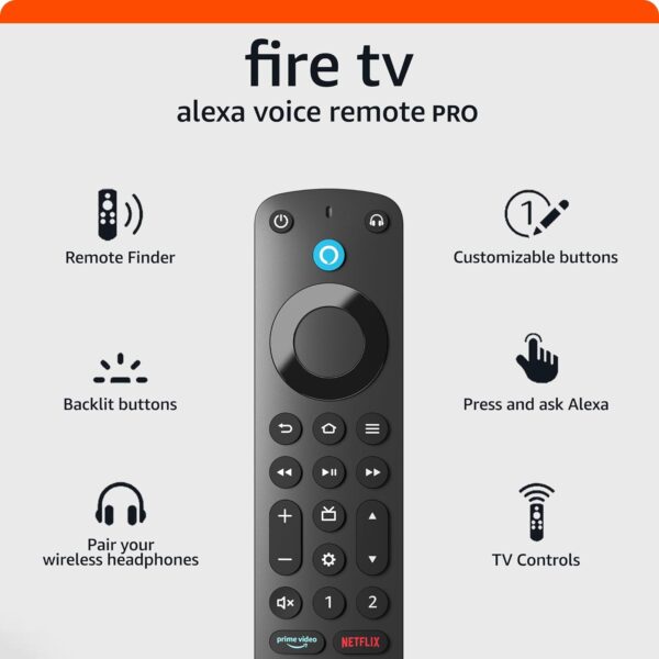 Amazon Alexa Voice Remote Pro, Includes Remote Finder, Tv Co...