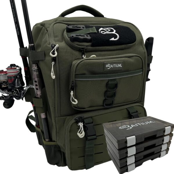 Fishing Backpack, Fishing Tackle Backpack With Rod Holders, ...