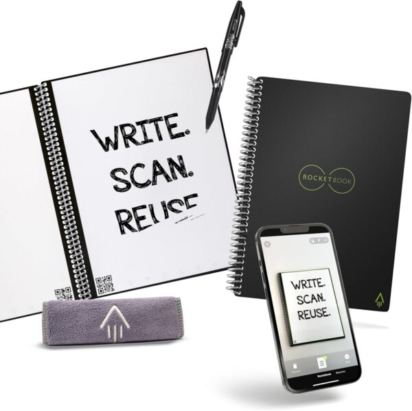 Rocketbook Core Reusable Smart Notebook | Innovative, Eco Fr...