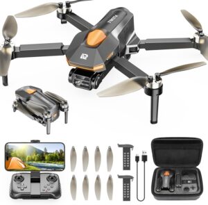 Drone with camera for adults, brushless motor fpv foldable r...