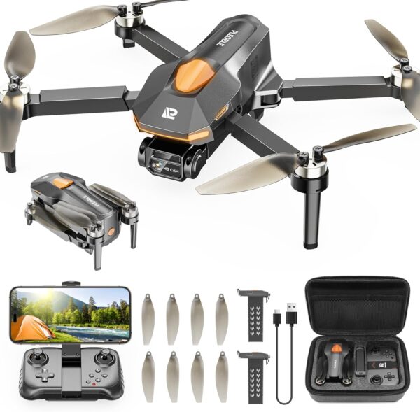 Drone With Camera For Adults, Brushless Motor Fpv Foldable R...