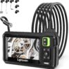 Industrial Endoscope Inspection Camera, 4.3" Ips Borescope S...