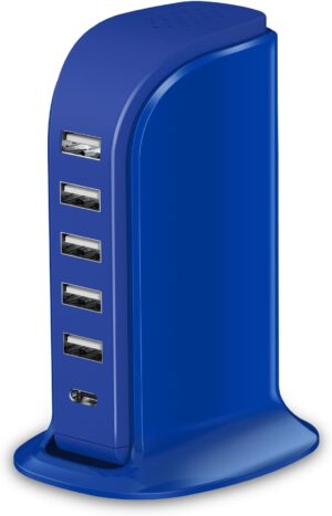 Usb charging station upoy, 6 ports charging blocks, usb power