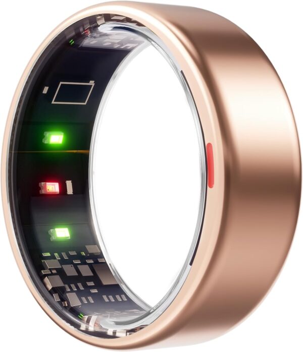 Smart Ring With Wireless Charging Case, 6 Day Battery Life Activity