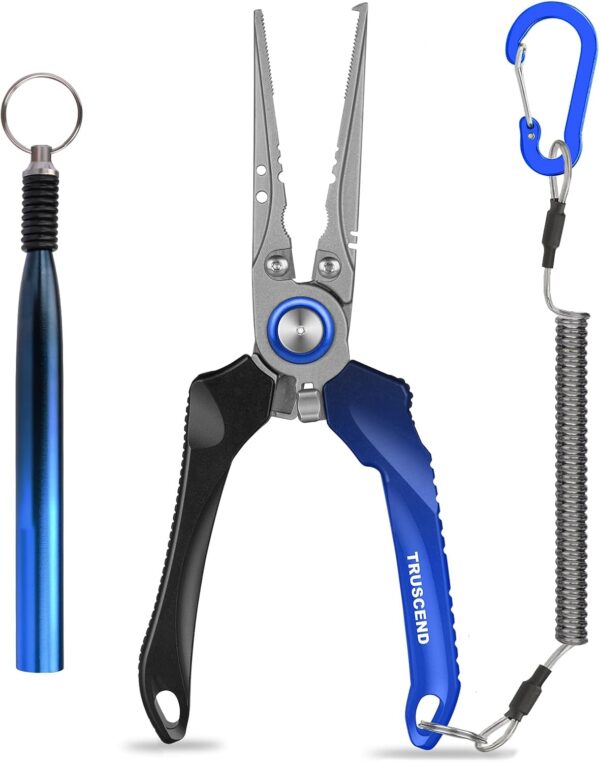 Truscend Lockable Handy Fishing Pliers With Innovative Ergonomic Handle, Saltwater