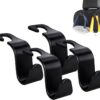 Amooca Car Seat Headrest Hook 4 Pack Hanger Storage Organizer