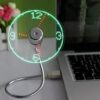 Onxe Led Usb Clock Fan With Real Time Display Function,stocking