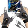 Parigo Rechargeable Led Flashlight Waterproof Gloves Christmas Stocking Stuffer