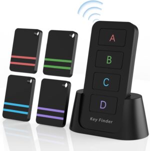 Remote control finder, pack of 4 find my keys device