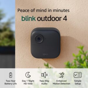 Blink Outdoor 4 – Wireless Smart Security Camera, Two Year Battery,