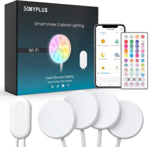 Myplus Smart Under Cabinet Lights, Ambiance Puck Lights Work With