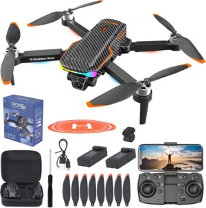 Drone With Camera For Adult Beginners And Kids,foldable Fpv,brushless Motor,one