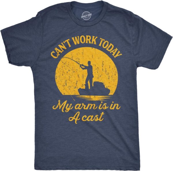 Crazy Dog Mens T Shirt I Can't Work Today My