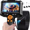 Daxiongmao borescope, 4.3" endoscope camera with light, ip67 waterproof endoscope,