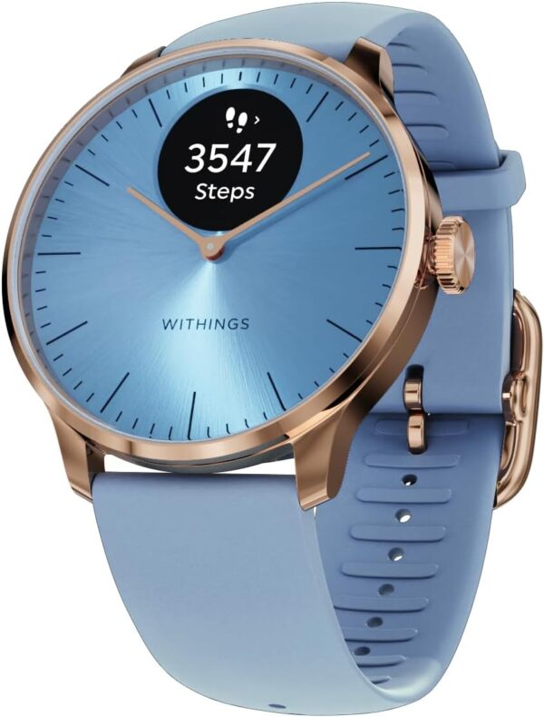 Withings Scanwatch Light Hybrid Smart Watch, Heart Rate Monitoring,