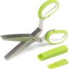 Jenaluca Herb Scissors With 5 Blades And Safety Cover 