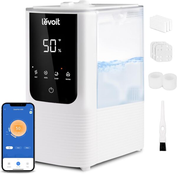 Levoit Humidifiers For Bedroom Home, Smart Warm And Cool Mist