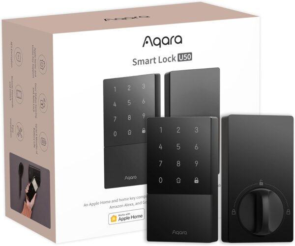 Aqara Smart Lock U50, Keyless Entry Door Lock With Apple