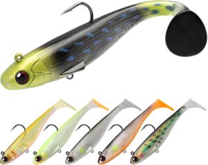 Truscend pre rigged soft fishing lures, well made easy catching lures for