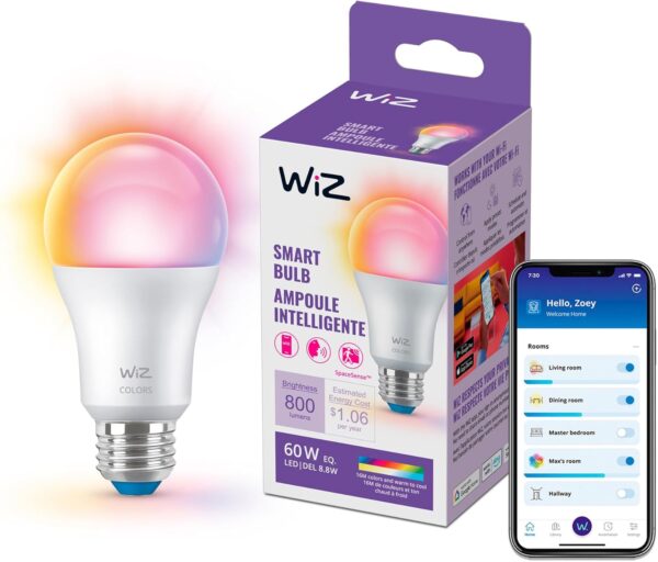 Wiz Connected 60w A19 Led Smart Light Bulbs Connects