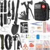 Survival Kit And First Aid Kit, 142pcs Professional Survival Gear