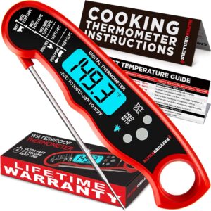 Alpha grillers instant read meat thermometer for cooking grill and