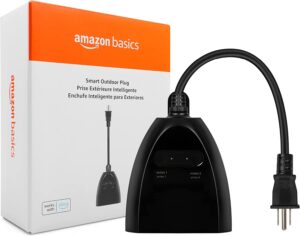 Amazon Basics Outdoor Smart Plug With 2 Individually Controlled Outlets,