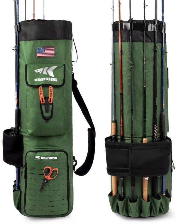 Kastking Large 81l Storage Fishing Bag Holds 6 Rods &