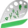 Herb Stripper, Jiaedge Green 9 Holes Stainless Steel Kitchen Herbs