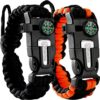 Atomic Bear Paracord Bracelet (2 Pack) Adjustable Fire